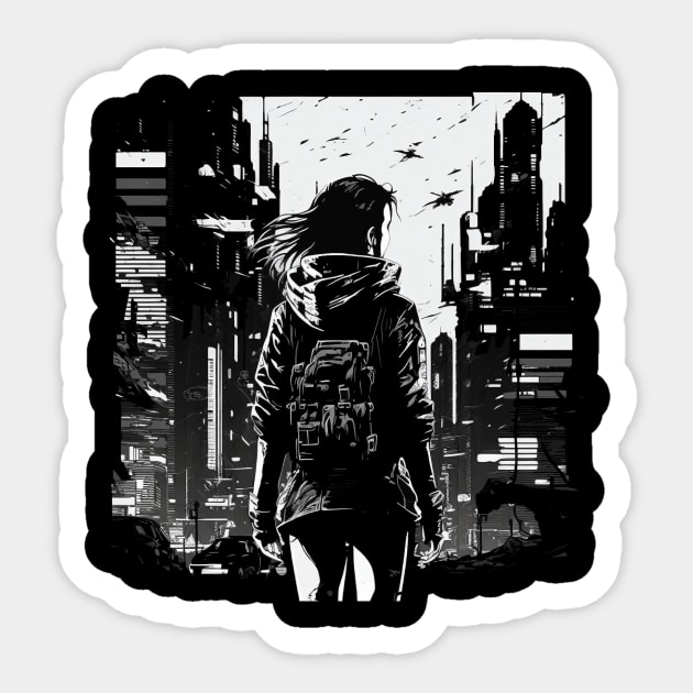 cyber city Sticker by Trontee